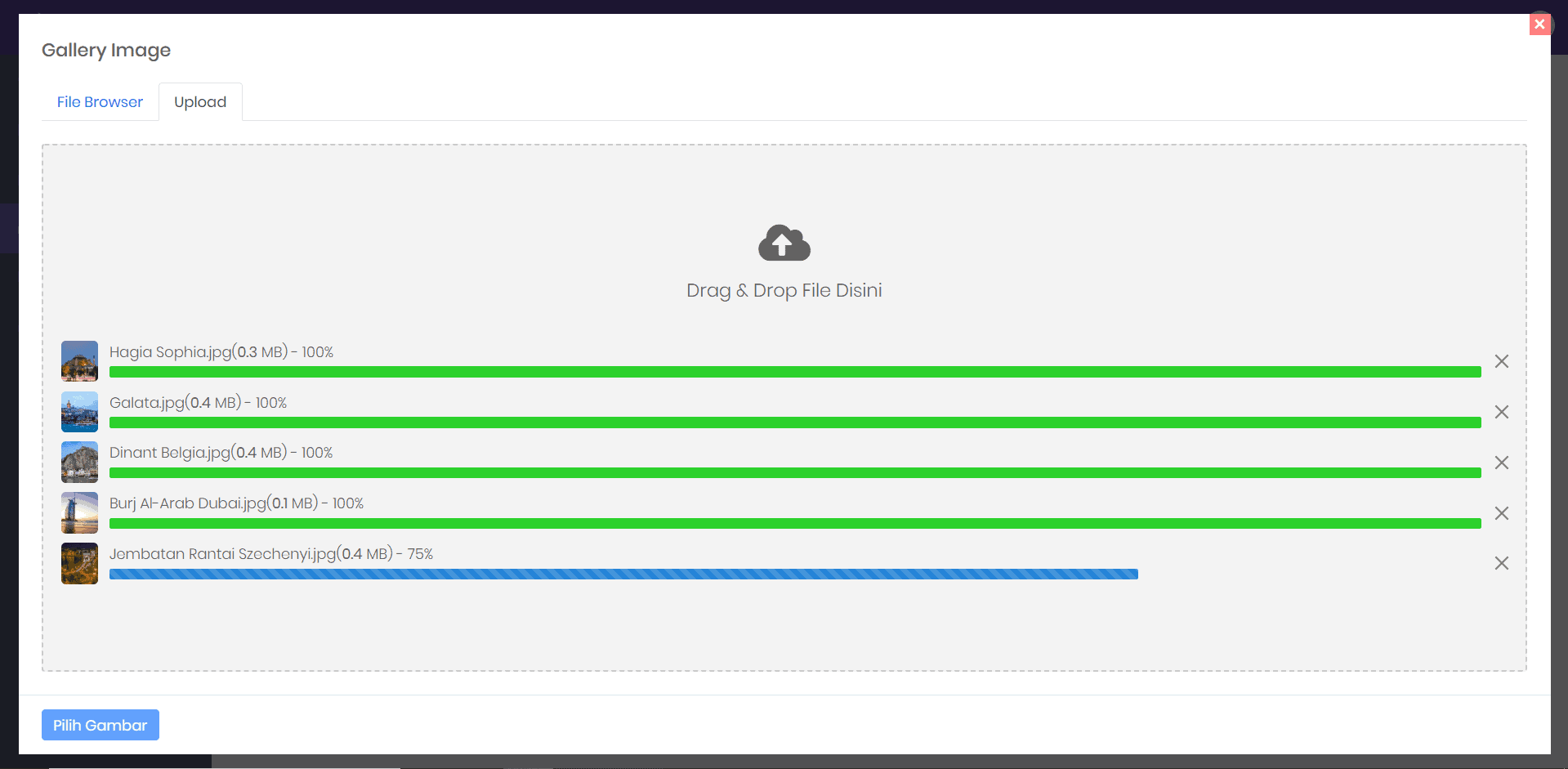 Drag and Drop File Uploader
